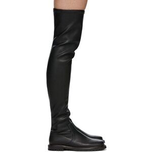 Staud Faux-Leather Belle Boots Size 37 US 7 Black $495